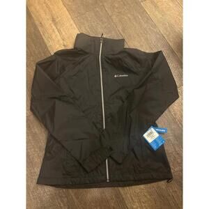 New Columbia women’s Black Windbreaker Jacket Medium